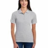 Jerzees Ladies' 6.5 Oz. Premium 100% Ringspun Cotton Piqué Polo 2 Jerzees Ladies' 6.5 Oz. Premium 100% Ringspun Cotton Piqué Polo -Jiffyshirts Store 1680065996 443WR AthleticHeather front