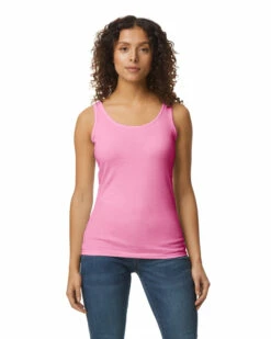 Gildan Ladies' Softstyle® 4.5 Oz. Fitted Tank -Jiffyshirts Store 168145 64200L 071 2045C G2023 F 03150