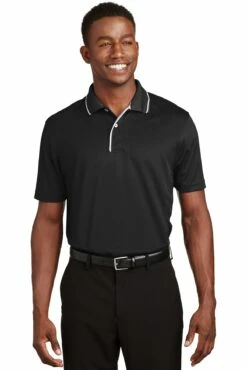 Men's Dri-Mesh Polo With Tipped Collar And Piping -Jiffyshirts Store 16a85574ee8472