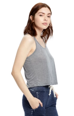 Ladies' Sheer Cropped Racer Tank -Jiffyshirts Store 180cf19bbfc58b