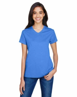 Ladies' Topflight Heather V-Neck T-Shirt