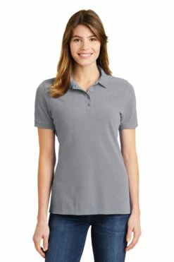 Ladies Combed Ring Spun Pique Polo -Jiffyshirts Store 19c84fead2596f