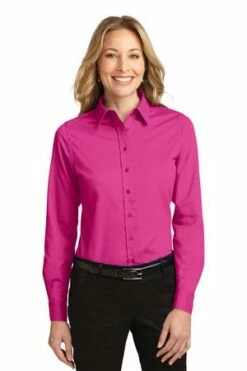 Ladies Long Sleeve Easy Care Shirt -Jiffyshirts Store 19d89150e77581