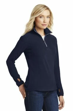 Ladies Microfleece 1/2-Zip Pullover -Jiffyshirts Store 1a8ec1a8c6bd55