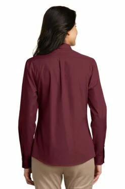 Ladies Long Sleeve Carefree Poplin Shirt -Jiffyshirts Store 1c8474e5ff8f56