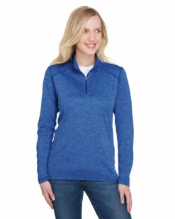 Ladies' Tonal Space-Dye Quarter-Zip -Jiffyshirts Store 1d26caadb41df3