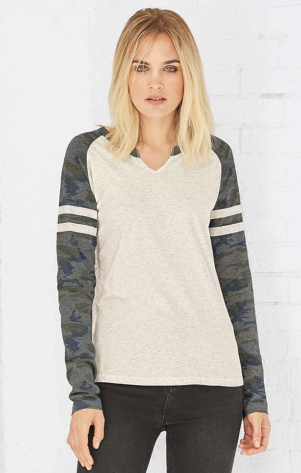 Ladies' Gameday Mash-Up Long Sleeve Fine Jersey T-Shirt 7 Ladies' Gameday Mash-Up Long Sleeve Fine Jersey T-Shirt - Image 5