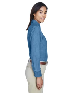 Ladies' 6.5 Oz. Long-Sleeve Denim Shirt 12 Ladies' 6.5 Oz. Long-Sleeve Denim Shirt -Jiffyshirts Store 1f6ae1a336ffd4