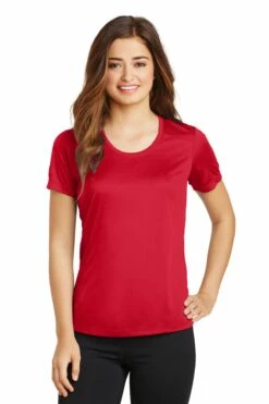 Ladies PosiCharge Elevate Scoop Neck Tee -Jiffyshirts Store 2015729ece7f64