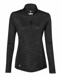 ADIDAS Women's Lightweight Melange Quarter-Zip Pullover