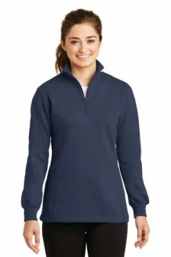 Ladies 1/4-Zip Sweatshirt -Jiffyshirts Store 21c6f2b73a1260
