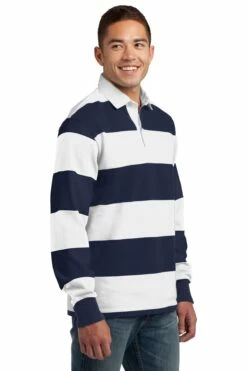 Classic Long Sleeve Rugby Polo -Jiffyshirts Store 21f28ccebf97f5