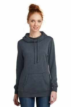 District Ladies' Lightweight Fleece Hoodie -Jiffyshirts Store 2314ffb805a3e8