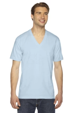 Unisex USA Made Fine Jersey Short-Sleeve V-Neck T-Shirt -Jiffyshirts Store 2456 19