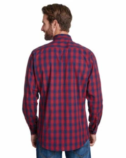 Men's Mulligan Check Long-Sleeve Cotton Shirt -Jiffyshirts Store 24898c4660b672