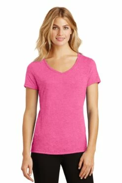 District Ladies' Perfect Tri V-Neck Tee -Jiffyshirts Store 24a8cf6ba0b044