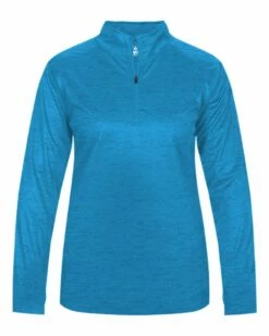 BADGER Women’s Tonal Blend Quarter-Zip Pullover -Jiffyshirts Store 254ace0820703f