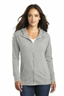 District Ladies' Medal Full-Zip Hoodie -Jiffyshirts Store 2596297b90e843