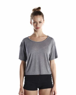Ladies' 4.2 Oz. Boxy Open Neck Top -Jiffyshirts Store 26043a5a9d0e26