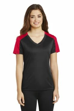Ladies PosiCharge Competitor Sleeve-Blocked V-Neck Tee 20 Ladies PosiCharge Competitor Sleeve-Blocked V-Neck Tee -Jiffyshirts Store 2705b2aa7f85b9