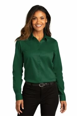 Ladies Long Sleeve SuperPro React Twill Shirt -Jiffyshirts Store 27d759f2c5a5fe