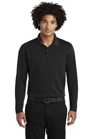 Men's PosiCharge RacerMesh Long Sleeve Polo 11 Men's PosiCharge RacerMesh Long Sleeve Polo - Image 9