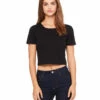 Ladies' Poly-Cotton Crop T-Shirt -Jiffyshirts Store 283c3ff2535256