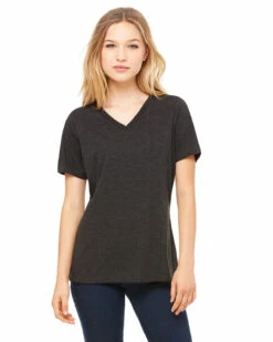 Ladies' Relaxed Jersey V-Neck T-Shirt -Jiffyshirts Store 2861979119af87