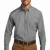 Men's Long Sleeve Carefree Poplin Shirt -Jiffyshirts Store 28f28fffbbb112