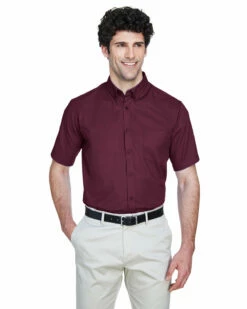 Men's Optimum Short-Sleeve Twill Shirt -Jiffyshirts Store 29293e53850248