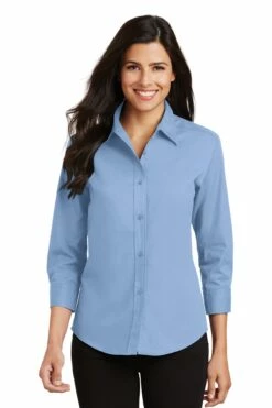 Ladies 3/4-Sleeve Easy Care Shirt -Jiffyshirts Store 2cc8d13e583a34