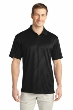 Tech Embossed Polo -Jiffyshirts Store 2fb0a476cabb89