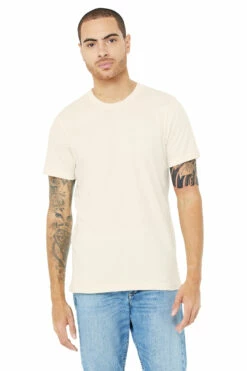 Unisex Heather CVC T-Shirt -Jiffyshirts Store 3001CVC Heather Natural 1
