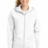 Ladies Full-Zip Hooded Fleece Jacket