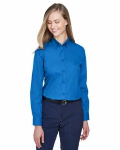 Ladies' Operate Long-Sleeve Twill Shirt -Jiffyshirts Store 30347b894c4bd8