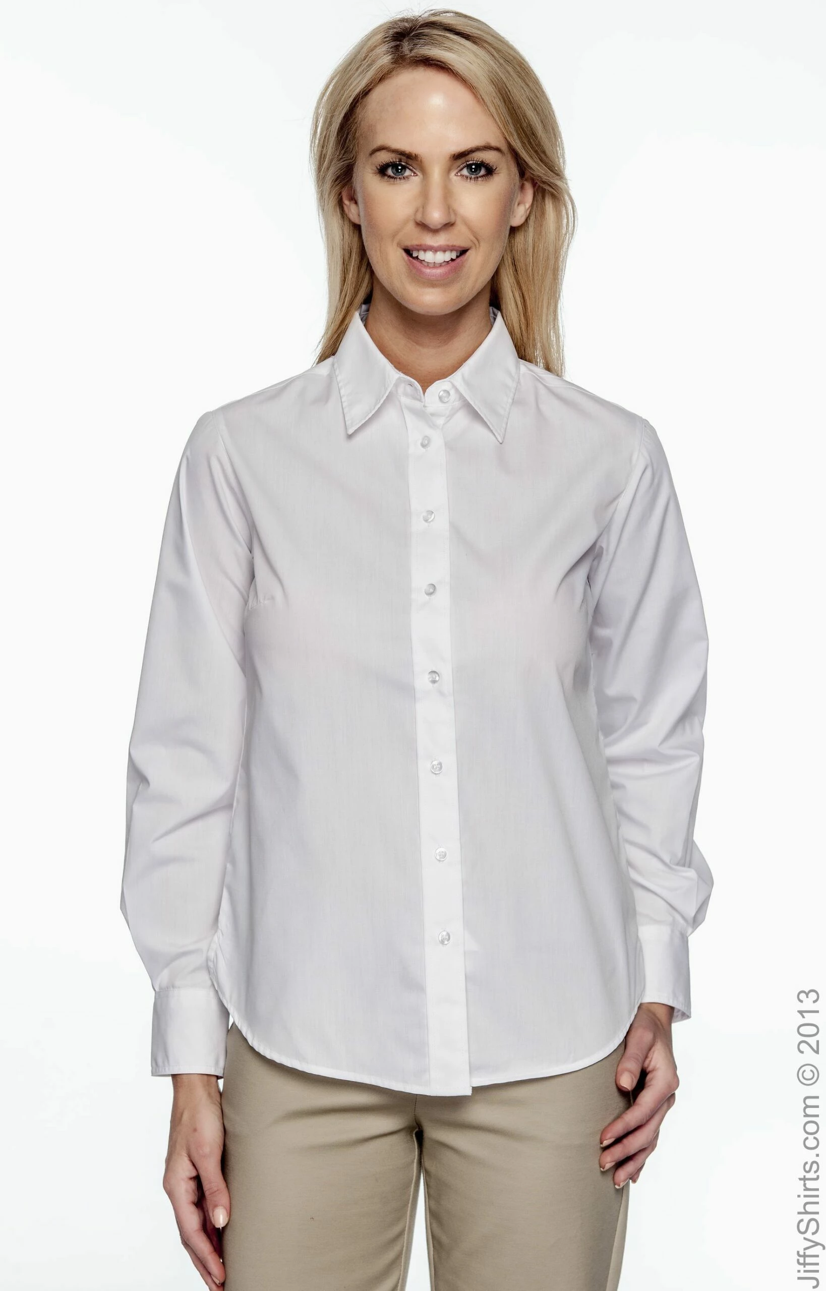 Ladies' 3.1 Oz. Essential Poplin 3 Ladies' 3.1 Oz. Essential Poplin