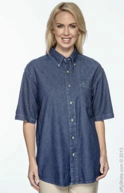 Men's 6.5 Oz. Short-Sleeve Denim Shirt 11 Men's 6.5 Oz. Short-Sleeve Denim Shirt -Jiffyshirts Store 3170DF5F4C8C76