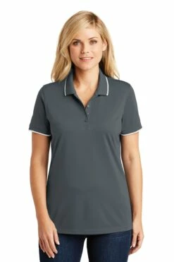 Ladies Dry Zone UV Micro-Mesh Tipped Polo -Jiffyshirts Store 34b93d22cb8686