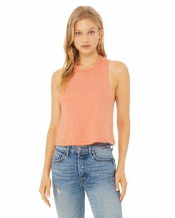 Ladies' Racerback Cropped Tank 33 Ladies' Racerback Cropped Tank -Jiffyshirts Store 355bef35288e09