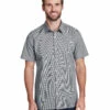 Mens Microcheck Gingham Short-Sleeve Cotton Shirt 2 Mens Microcheck Gingham Short-Sleeve Cotton Shirt -Jiffyshirts Store 357b629762f052