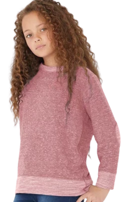 Youth Unisex French Terry Long-Sleeve Crew