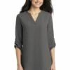 Ladies 3/4-Sleeve Tunic Blouse -Jiffyshirts Store 37424b7b6d7a8b