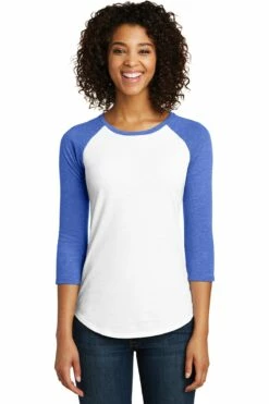District Ladies' Fitted (Junior Fit ) Very Important Tee 3/4-Sleeve Raglan