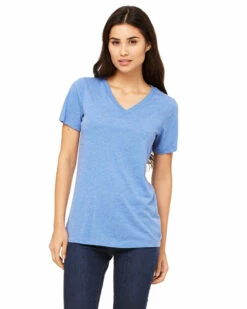 Ladies' Relaxed Jersey V-Neck T-Shirt -Jiffyshirts Store 39848a33987378