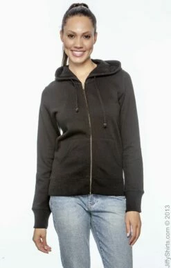 Ladies' 9 Oz. Organic/Recycled Full-Zip Hood