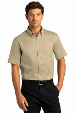 Short Sleeve SuperPro React™Twill Shirt -Jiffyshirts Store 39d96a1796e9ce