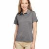 Ladies' Zone Sonic Heather Performance Polo -Jiffyshirts Store 3a28fd4da9be53