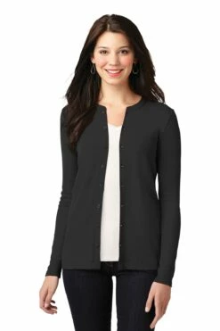 Ladies Concept Stretch Button-Front Cardigan -Jiffyshirts Store 3c338660aba6ae