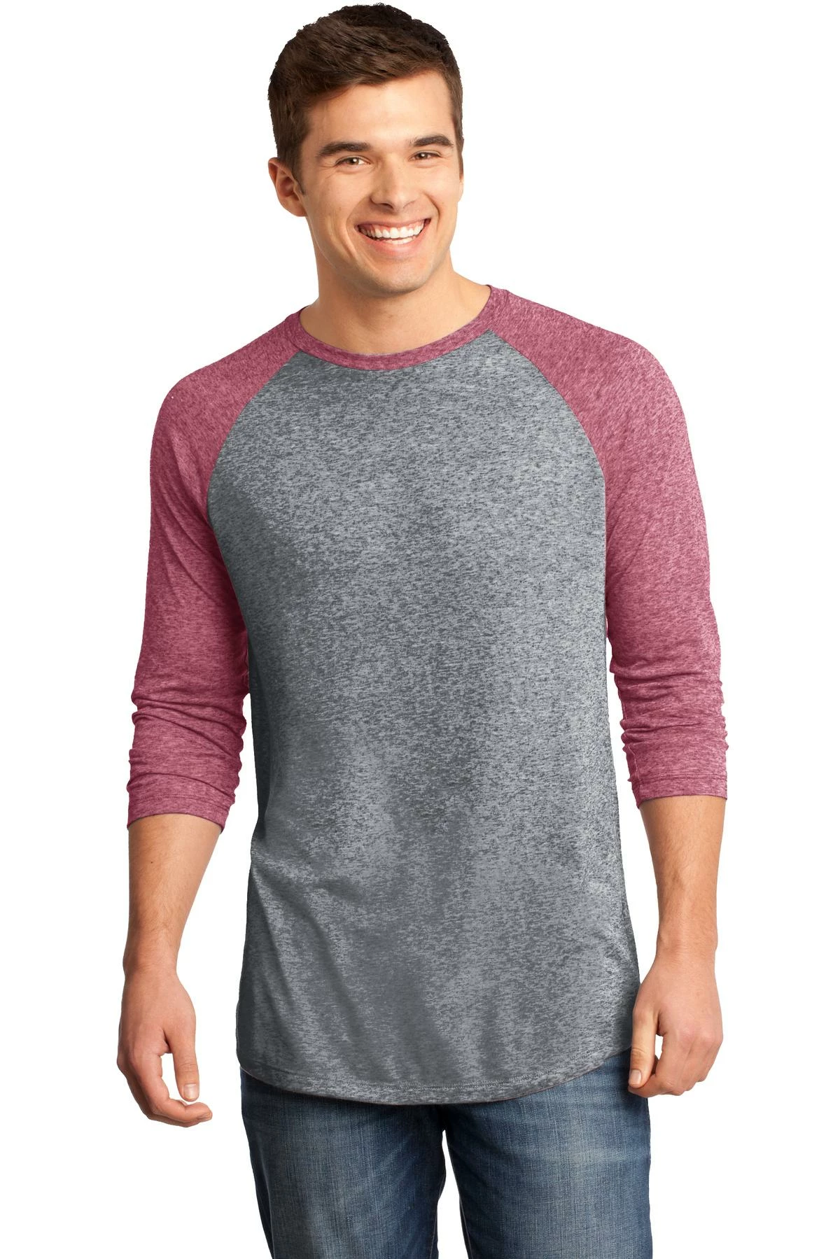 District Unisex Microburn 3/4-Sleeve Raglan Tee 9 District Unisex Microburn 3/4-Sleeve Raglan Tee - Image 7