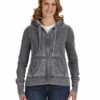 Ladies' Zen Full-Zip Fleece Hood -Jiffyshirts Store 3ffd9e5305f0a3